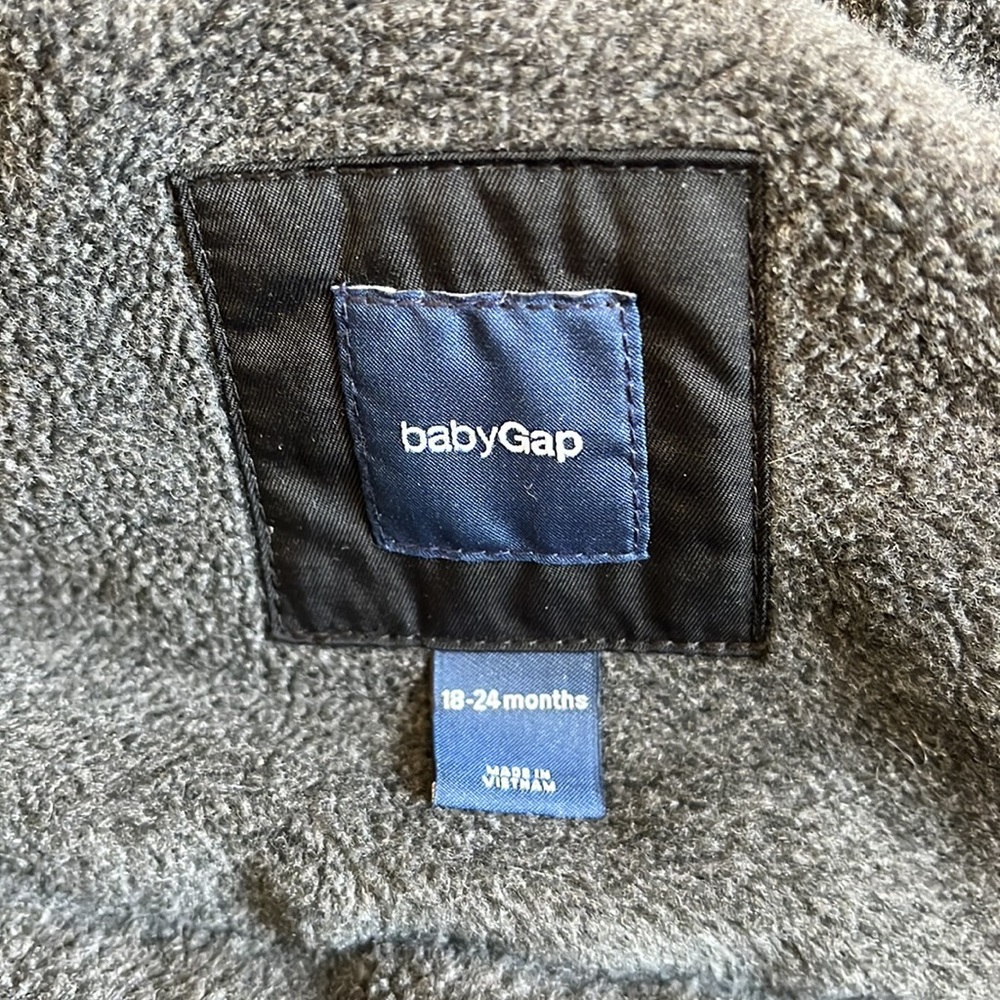 babyGap black winter jacket - Picture 4 of 5
